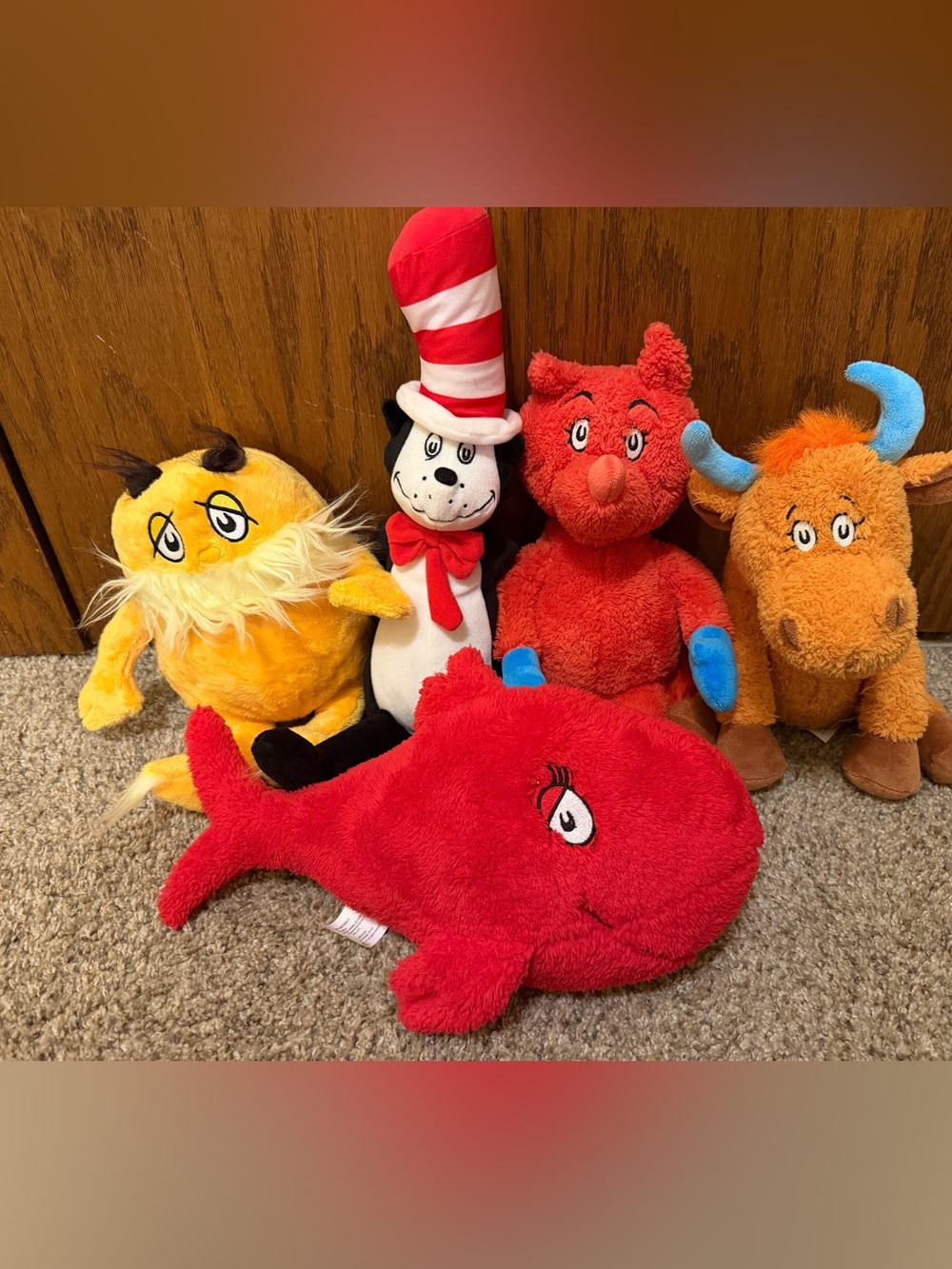 Dr. Seuss Plush Set - lot of 5 Characters from famous books